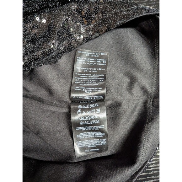 Vintage Guess‎ Halter Dress Black Sequins Cocktail Sheer Panels Size S - Picture 10 of 10